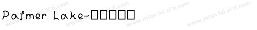 Palmer Lake字体转换